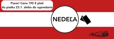 F1 RAKÚSKO | vstupenky na celý pretekársky deň (nedeľa)
